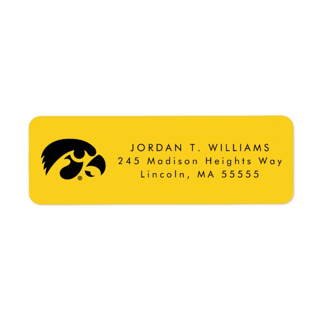 Iowa Logo | Hawkeye Label (Front)