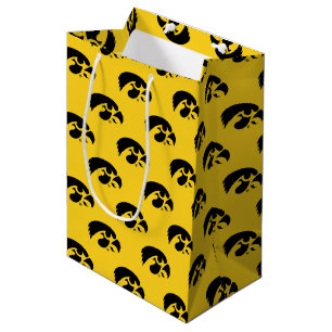 Iowa Logo Hawkeye Medium Gift Bag