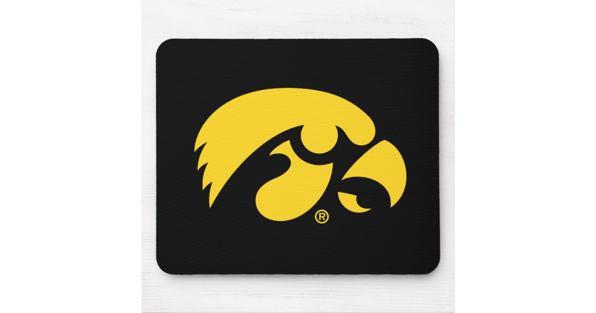 Iowa Logo | Hawkeye Mouse Pad | Zazzle