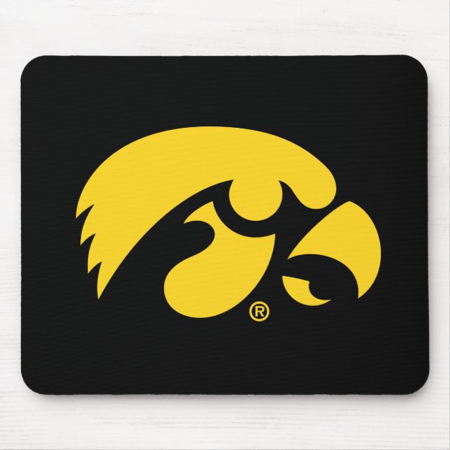 Iowa Logo | Hawkeye Mouse Pad (Front)