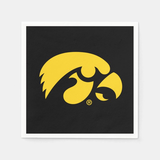 Iowa Logo | Hawkeye Napkins (Front)