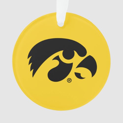 Iowa Logo  Hawkeye Ornament