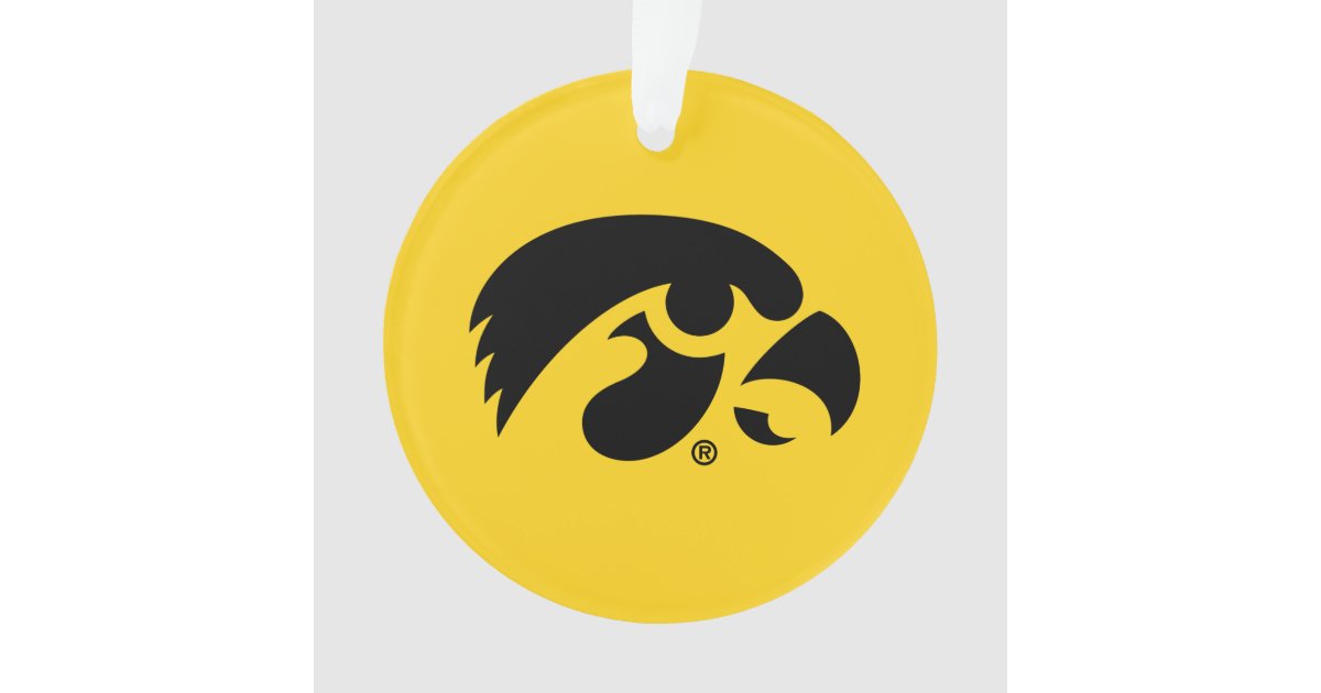 Iowa Logo Hawkeye Ornament Zazzle