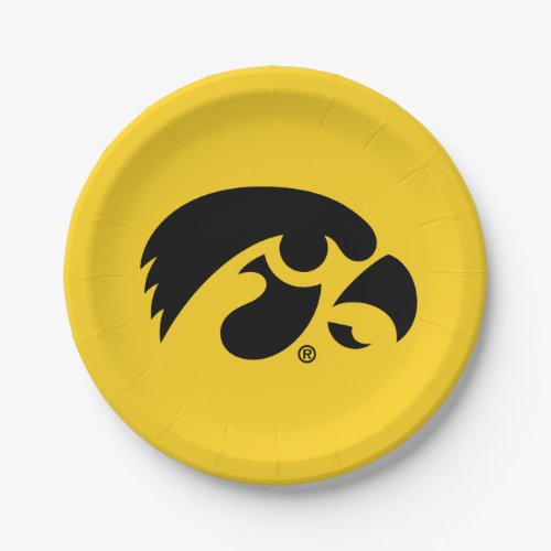 Iowa Logo  Hawkeye Paper Plates