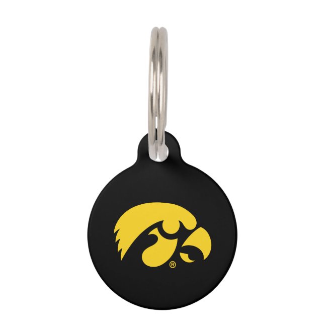 Iowa Logo | Hawkeye Pet ID Tag (Front)