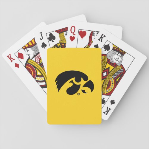 Iowa Logo  Hawkeye Playing Cards