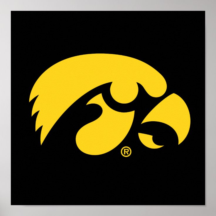 Iowa Logo | Hawkeye Poster | Zazzle