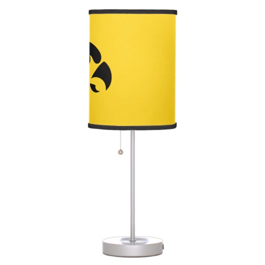 Iowa Logo | Hawkeye Table Lamp (Right)