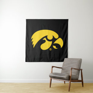 Iowa Logo Hawkeye Tapestry