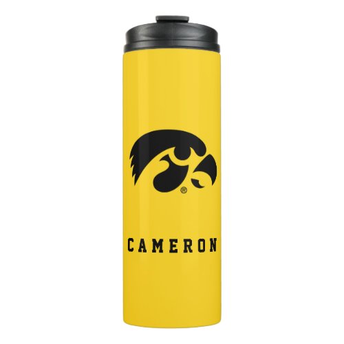 Iowa Logo  Hawkeye Thermal Tumbler