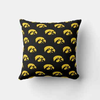 Iowa Logo | Hawkeye Throw Pillow | Zazzle