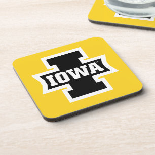 Iowa Logotype Beverage Coaster