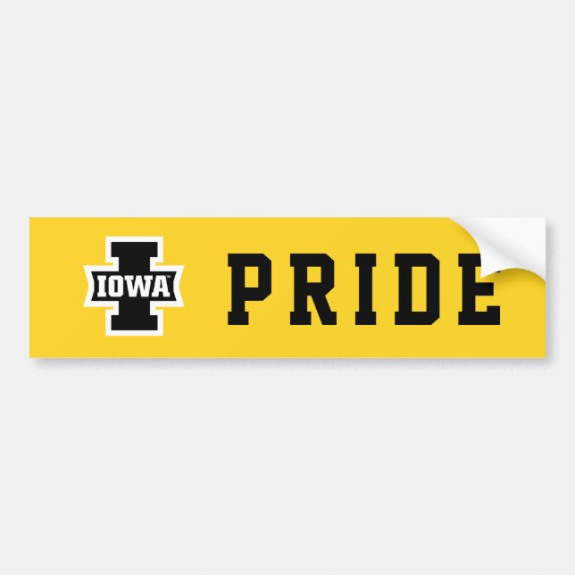 Iowa Logotype Bumper Sticker (Front)