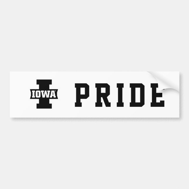 Iowa Logotype Bumper Sticker (Front)