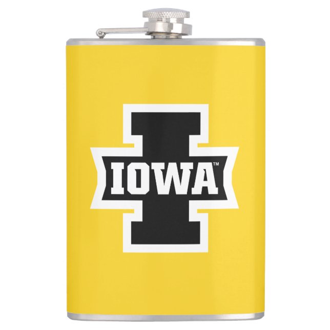 Iowa Logotype Flask (Front)