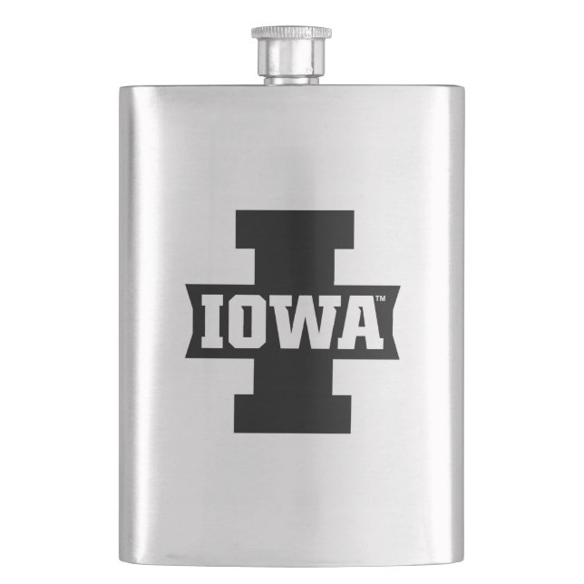 Iowa Logotype Flask (Front)
