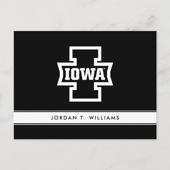 Iowa Logotype Invitation Postcard (Front)