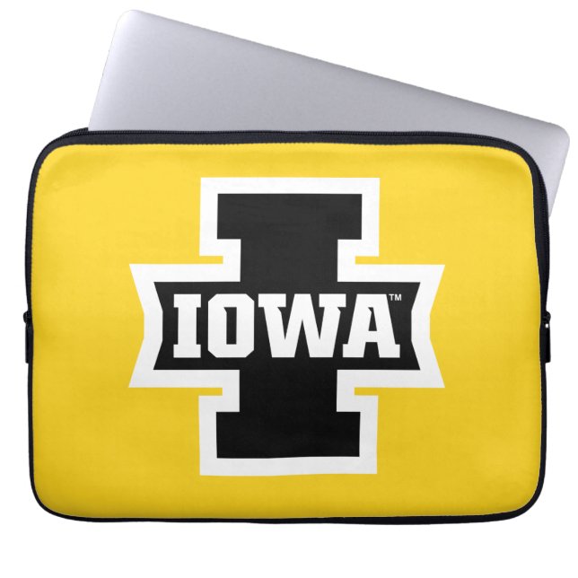 Iowa Logotype Laptop Sleeve (Front)