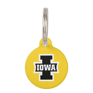 Iowa Logotype Pet ID Tag