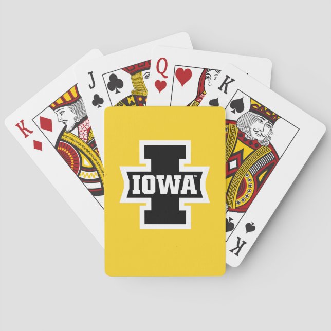 Iowa Logotype Poker Cards (Back)