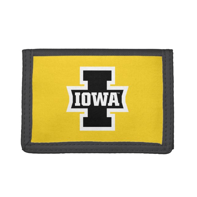 Iowa Logotype Trifold Wallet (Front)