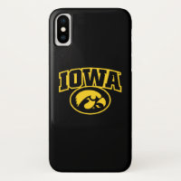 Iowa Logotype with Hawkeye