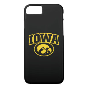 Iowa Logotype with Hawkeye iPhone 8/7 Case