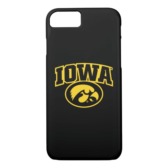 Iowa Logotype with Hawkeye Case-Mate iPhone Case (Back)