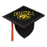 Iowa Logotype with Hawkeye Graduation Cap Topper