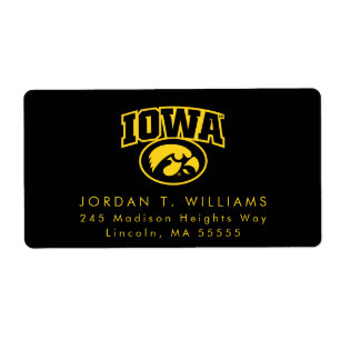 Iowa Logotype with Hawkeye Label