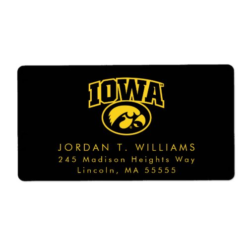 Iowa Logotype with Hawkeye Label