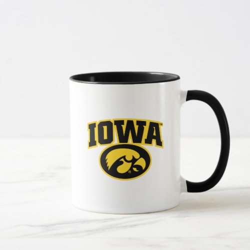 Iowa Logotype with Hawkeye Mug