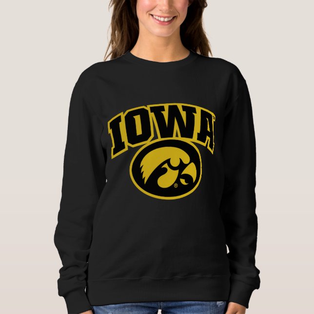Iowa Logotype with Hawkeye Sweatshirt (Front)