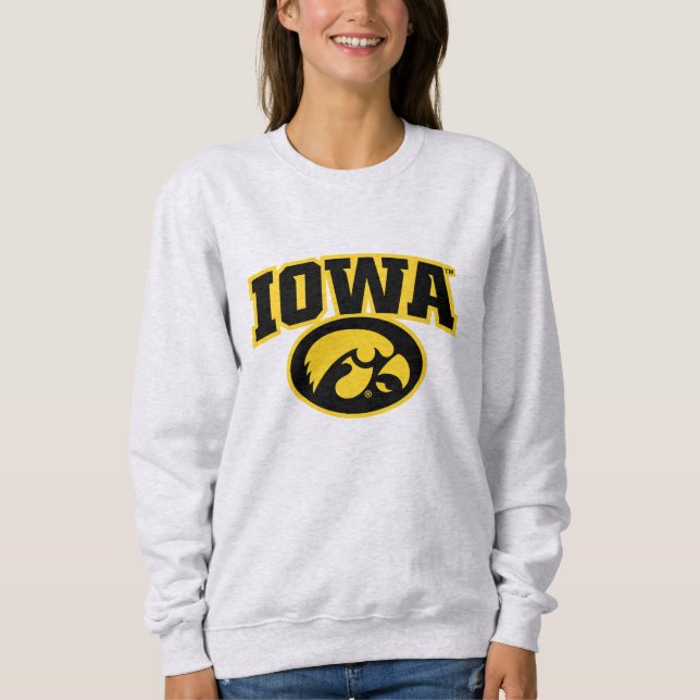 Iowa Logotype with Hawkeye Sweatshirt (Front)