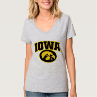 Iowa Logotype with Hawkeye