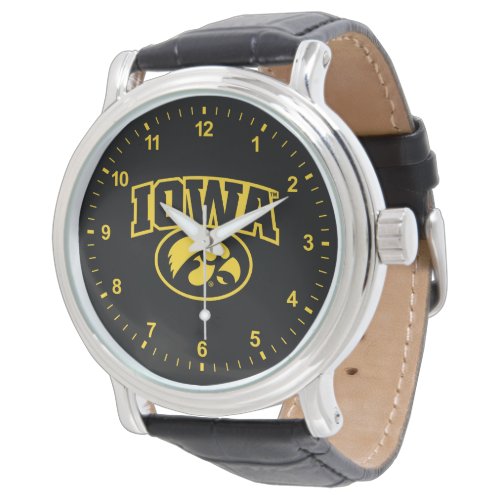 Iowa Logotype with Hawkeye Watch