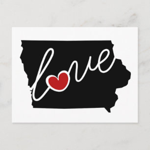 Iowa Love! Gifts for IA Lovers Postcard