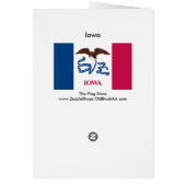 Iowa Map and State Flag Cards (Back)