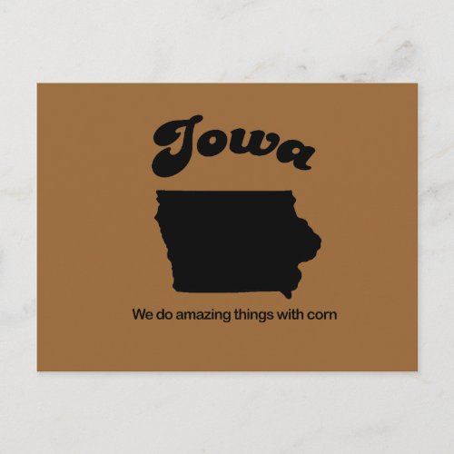 Iowa Motto _ We do amazing things Postcard