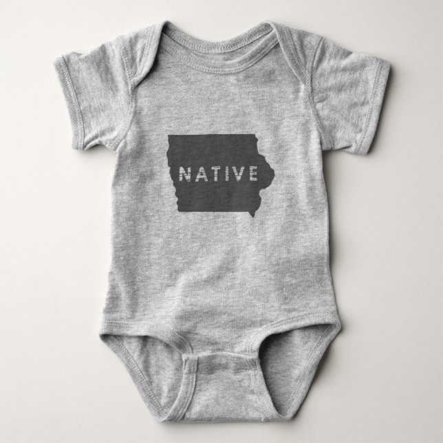 Iowa Native Baby Bodysuit (Front)