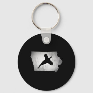 Iowa Pheasant Hunting Keychain