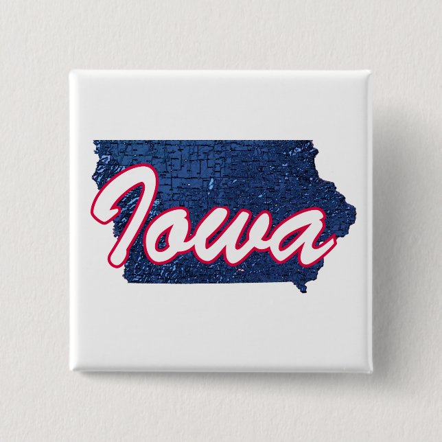 Iowa Pinback Button (Front)