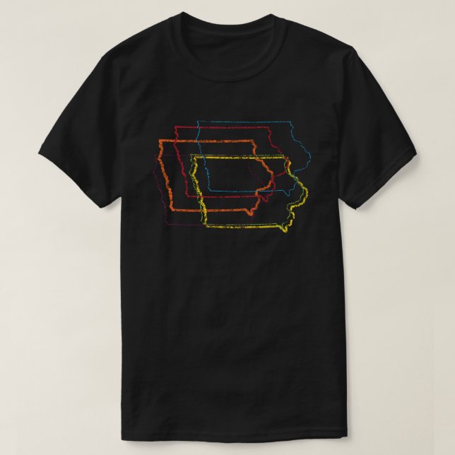 iowa pride blur T-Shirt (Design Front)