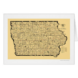 Iowa Railroad Map 1897