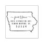 Iowa Return Address Stamp Self-Inking