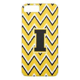 Iowa   Sketchy Chevron Pattern iPhone 8 Plus/7 Plus Case