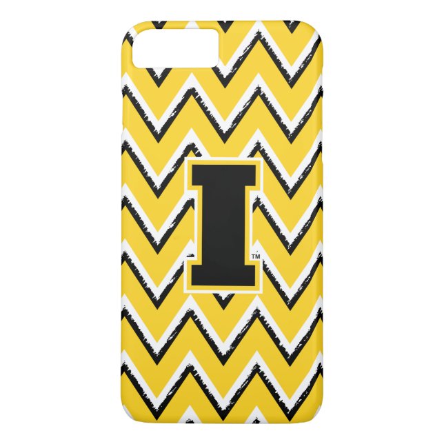 Iowa | Sketchy Chevron Pattern Case-Mate iPhone Case (Back)