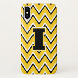 Iowa   Sketchy Chevron Pattern iPhone X Case