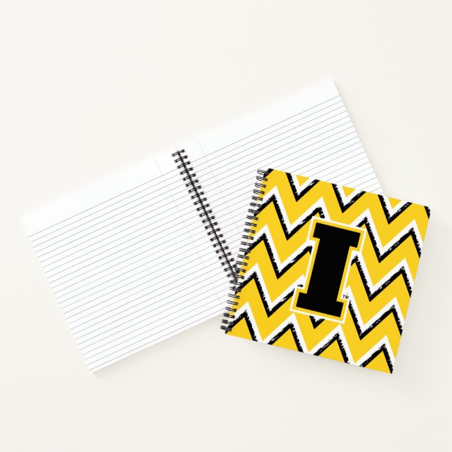 Iowa Sketchy Chevron Pattern Notebook (Inside)