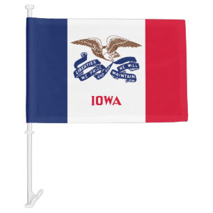 Iowa State Car Flag
